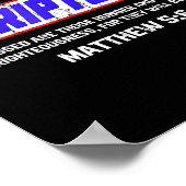 Hungry Grab A Scripture, Matthew 5 6, Bible Verse  ポスター (角)