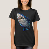Hungry Great White Shark Tee For Daddy's, Kids & L Tシャツ (正面)