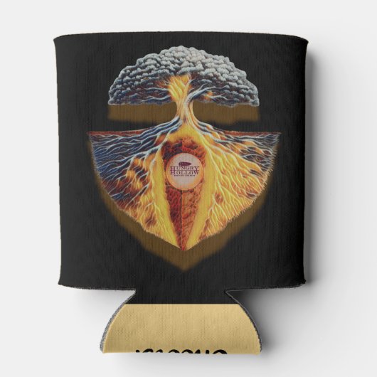 Hungry Hollow Black and Gold Can Cooler 缶クーラー (裏面)