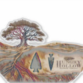 Hungry Hollow Brewing Kiss Cut Sticker シール (正面)