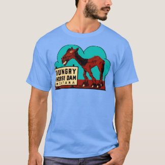 Hungry Horse Dam Montana Vintage Travel Decal Tシャツ