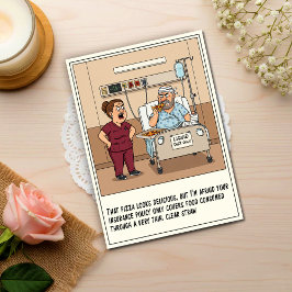 Hungry Patient Defies Liquid Diet Get Well ポストカード