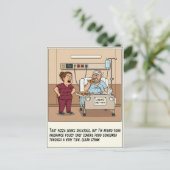 Hungry Patient Defies Liquid Diet Get Well ポストカード (スタンド正面)