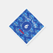 Hungry Sharks スタンダードカクテルナプキン (角)