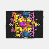 Hunkasaurus Gym Workout T-rex Powerlifting Bodybui フリースブランケット (正面(横))