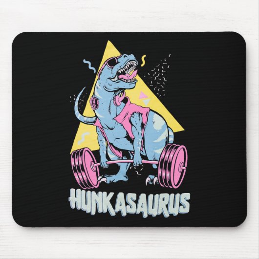 Hunkasaurus T Rex Dinosaur Funny Gym And Workout  マウスパッド (正面)