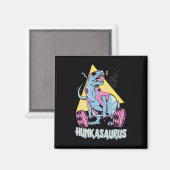 Hunkasaurus T Rex Dinosaur Funny Gym And Workout  マグネット (正面/裏面)