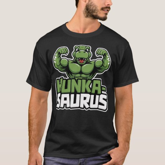 Hunkasaurus T-Rex Dinosaur Tシャツ (正面)