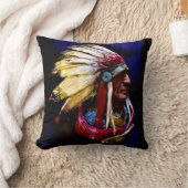 "Hunkpapa Chief" original art クッション (ブランケット)
