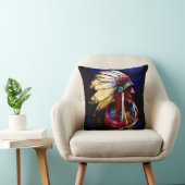 "Hunkpapa Chief" original art クッション (椅子)