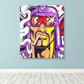 Hunkuloid™: Nocturno™/Face キャンバスプリント (インサイチュ (ウッドフロア))