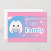 HunneBunポストカード ポストカード (正面/裏面)