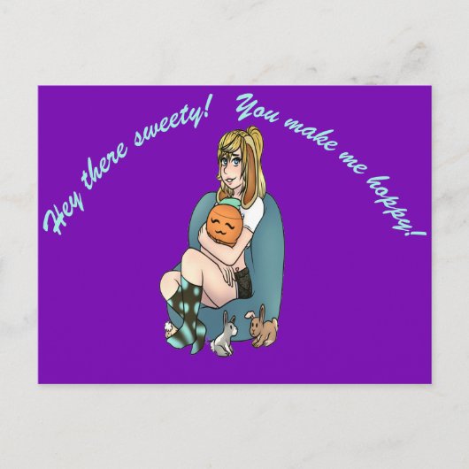 HunneeBunnはがき ポストカード (正面)