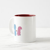 Hunny Bunnysのコーヒー・マグ ツートーンマグカップ (正面左)