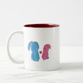 Hunny Bunnysのコーヒー・マグ ツートーンマグカップ (左)