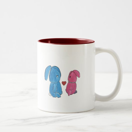 Hunny Bunnysのコーヒー・マグ ツートーンマグカップ (右)