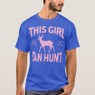 Hunt Deer Hunting Women Rock girl Tシャツ