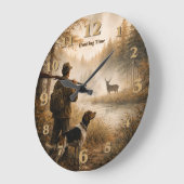 Hunt in the mist ラージ壁時計 (傾斜)