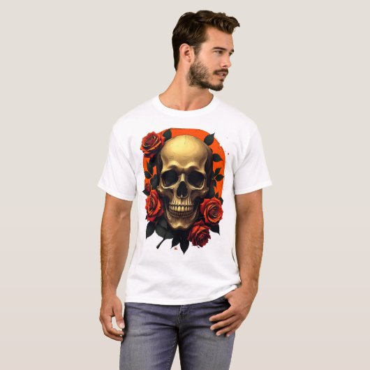 Hunted Skull TPrinted -shirt Tシャツ (正面フル)