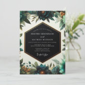 Hunter Auburn Gloaming Wedding 招待状 (スタンド正面)