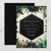 Hunter Auburn Gloaming Wedding 招待状 (正面/裏面)