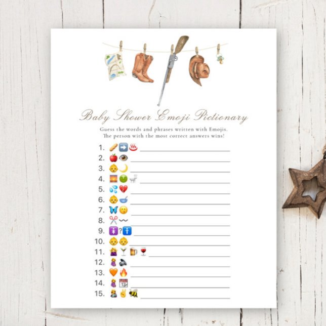 Hunter baby shower Emoji picture game (クリエイターアップロード済み)