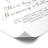 Hunter baby shower How big is mommy's belly  ポスター (角)