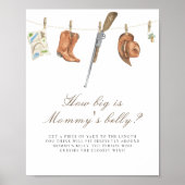 Hunter baby shower How big is mommy's belly  ポスター (正面)