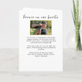 Hunter Fisherman Photo Celebration of Life Funeral プログラム (裏面)