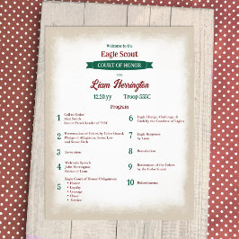 Hunter Green and Burgundy Eagle Program チラシ