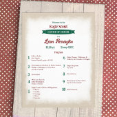 Hunter Green and Burgundy Scout Program チラシ