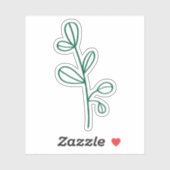 hunter green botanical vinyl シール (シート)