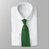 Hunter Green Groom and Groomsmen Initials Wedding ネクタイ (タイ)