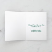 Hunter Green Vintage Ornaments Christmas シーズンカード (内部)