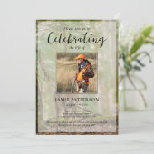 Hunter, Hunting Celebration of Life, Funeral Photo 招待状 (スタンド正面)