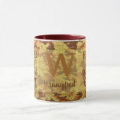 Hunter Orange Camouflage Glitter Camo Name マグカップ (中央)