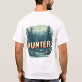 Hunter Spirit - Cartoon Gunman Graphic T Tシャツ (裏面)
