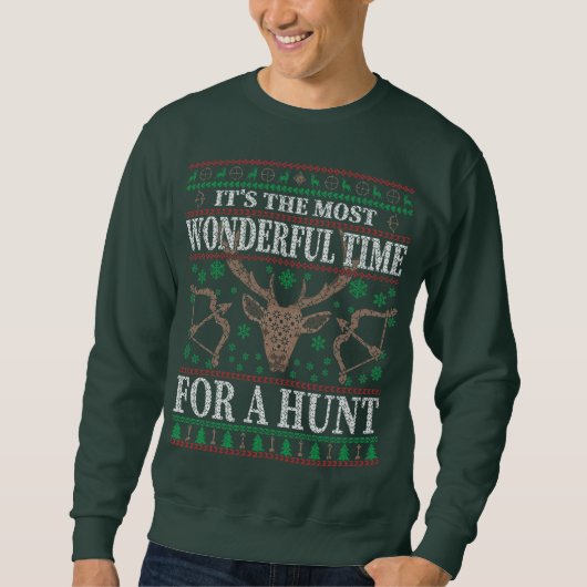 HUNTER'S FUNNY CHRISTMAS スウェットシャツ (正面)