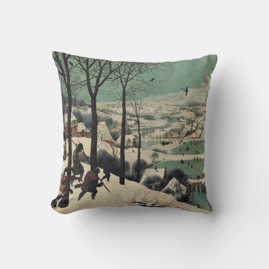 Hunters in the Snow, famous artwork, クッション (正面)