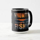 Huntin Fishin Coffee Mug | Outdoor Fishing mug マグカップ (正面右)