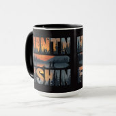 Huntin Fishin Coffee Mug | Outdoor Fishing mug マグカップ (正面左)