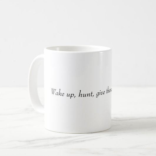hunting コーヒーマグカップ (正面左)
