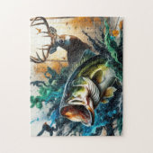 Hunting and Fishing ジグソーパズル (縦)