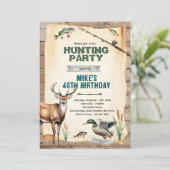 Hunting and Fishing Birthday Invitation 招待状 (スタンド正面)