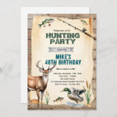Hunting and Fishing Birthday Invitation 招待状 (正面/裏面)