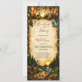 Hunting and Fishing Camo Boy birthday Invitation 招待状 (正面)