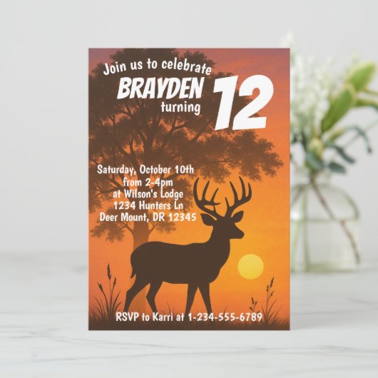 Hunting birthday 招待状 (スタンド正面)