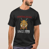 Hunting boar since 1999 tシャツ (正面)