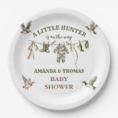 Hunting Boy Baby Shower  ペーパープレート (正面)