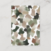 Hunting Boy Baby Shower Book Request エンクロージャーカード (裏面)